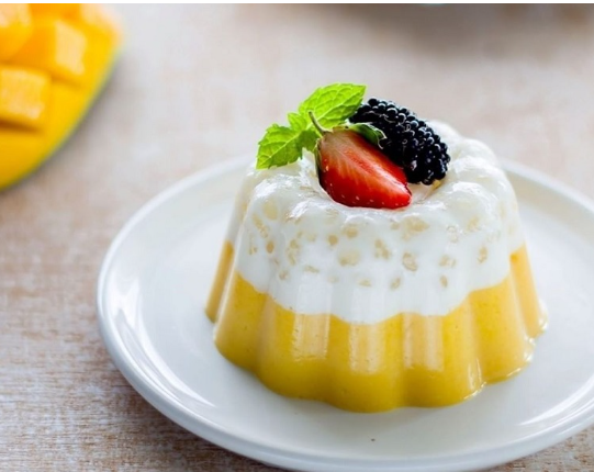 Resep puding mangga sagu