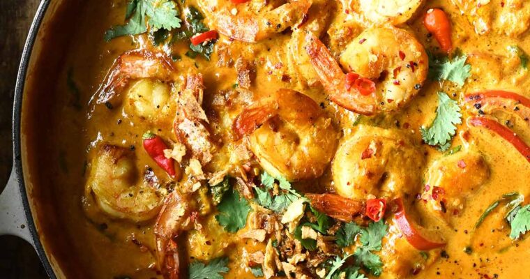 Thai Shrimp with Coconut Turmeric Sauce