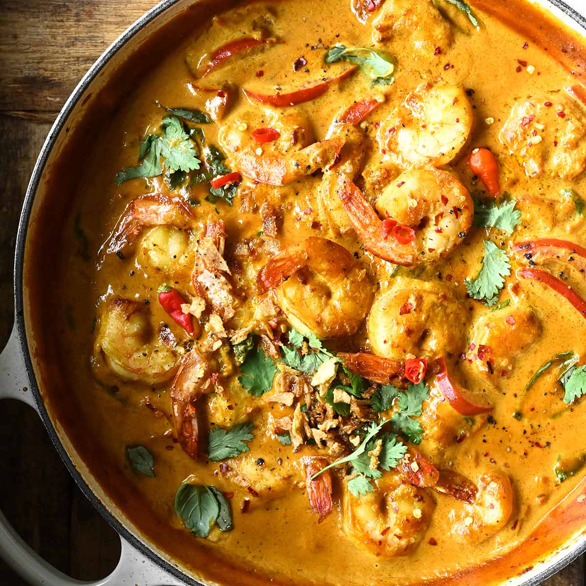 Thai Shrimp with Coconut Turmeric Sauce