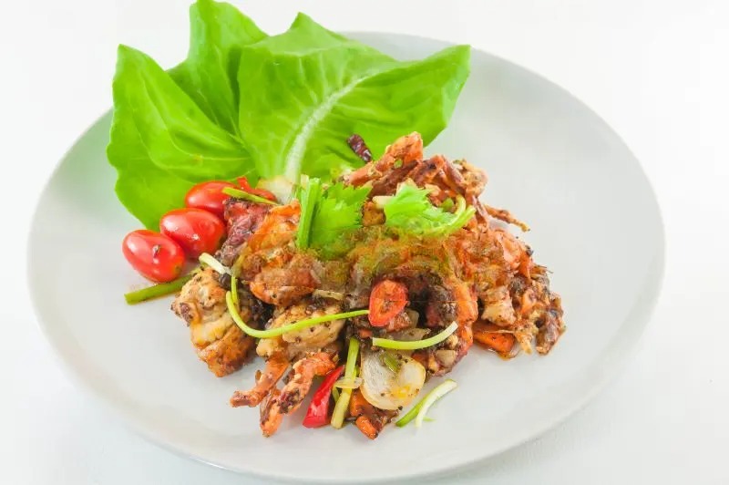 Kepiting Saus Kecap Pedas Thailand (Poo Pad Prik Thai)