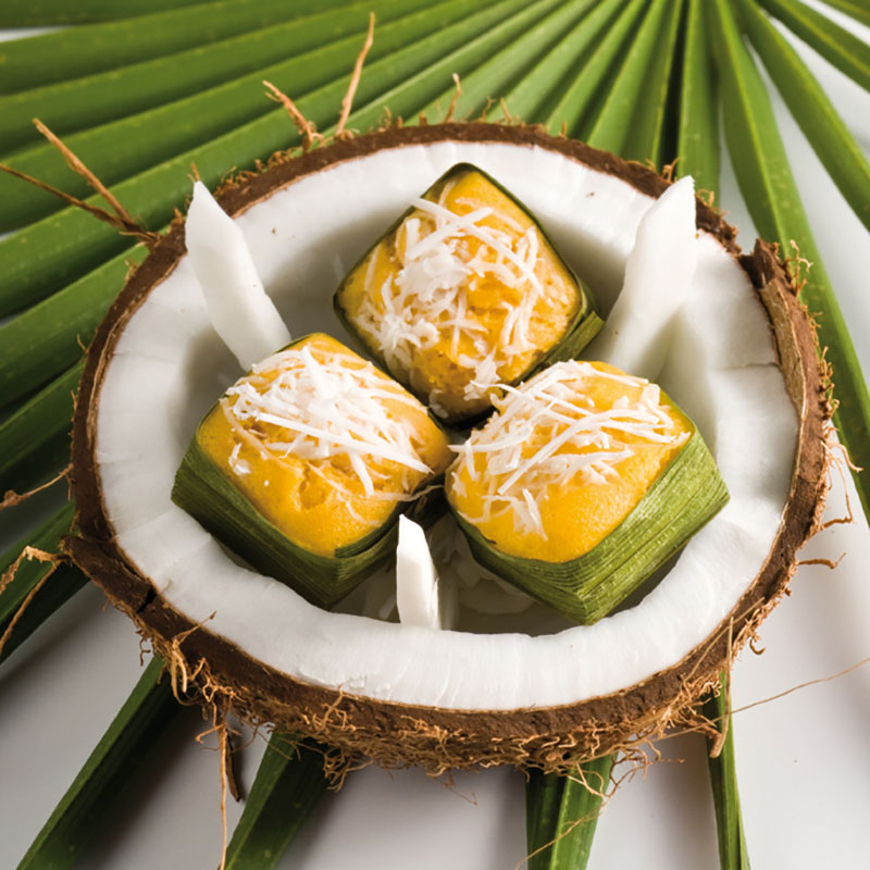 Khanom Tan (Palm Sugar Toddy Cake)