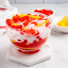 Resep Tub Tim Grob (Red Ruby Dessert Thailand)