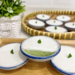 Khanom Tako (Dessert Santan dengan Topping Jagung atau Kelapa Muda)